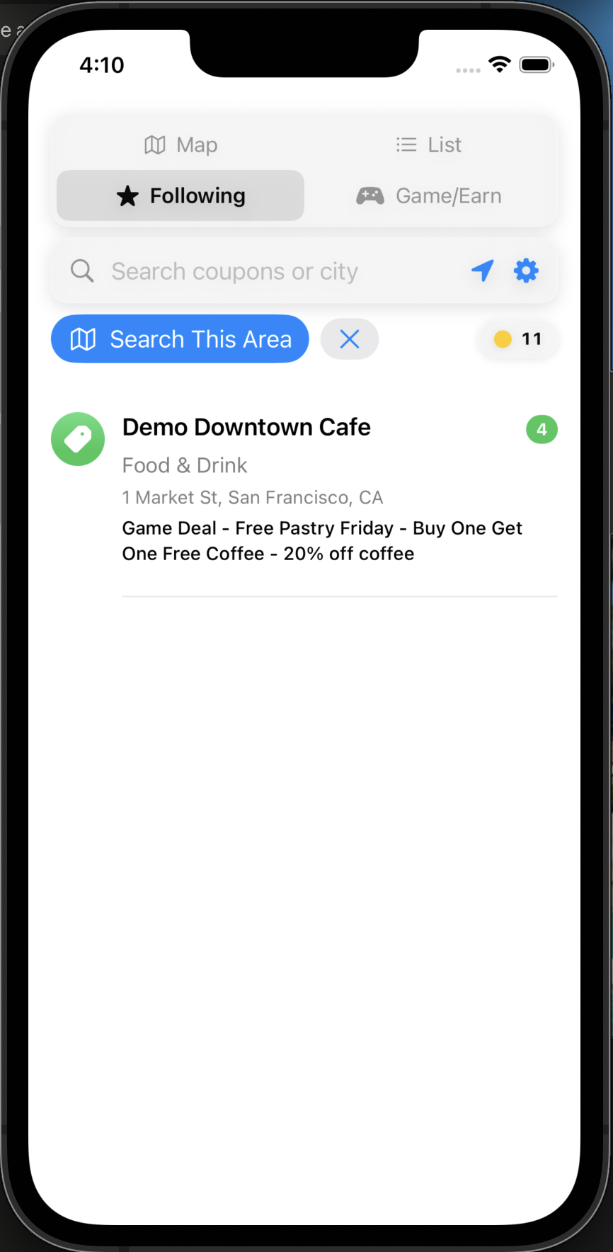 DaleCupon deal list